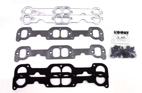 Kooks 7032-KIT - 23 Degree SBC Adapter Kit Stock Inline 6-Bolt to Stahl 7-Bolt