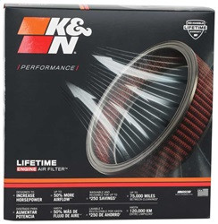 K&N E-3640 - Universal Round Air Filter 9in OD / 7-1/2in ID / 4in Height