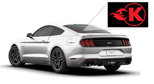 Kooks STICKER-025 - K-Flame Sticker 4"x4" Red Vinyl Die Cut K-Flame logo