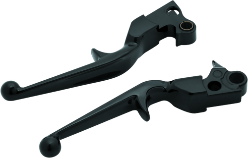 Kuryakyn 1845 - Trigger Lever Set 96-Up Cable Gloss Black