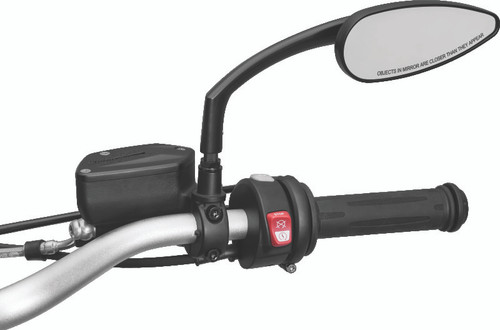 Kuryakyn 1708 - Teardrop Mirrors Satin Black