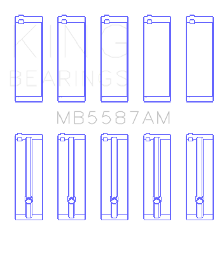 King Engine Bearings MB5587AM0.75 - MAIN BEARING SET For SUZUKI G15A, G16A/B