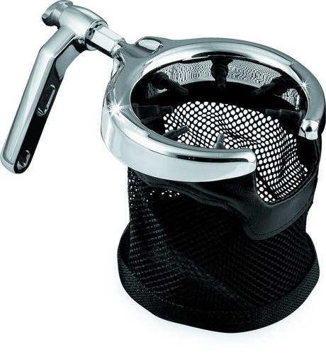 Kuryakyn 1462 - Mesh Basket Universal Drink Holder Perch  Mount Chrome