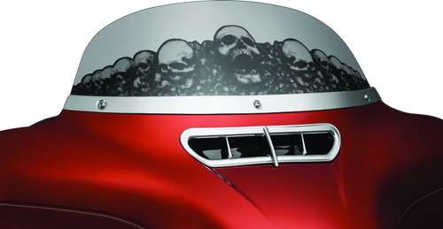 Kuryakyn 1387 - Smooth Windshield Trim 14-Up Touring Chrome