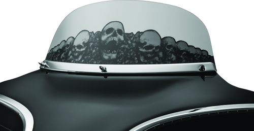 Kuryakyn 1310 - Smooth Windshield Trim 96-13 Touring Chrome