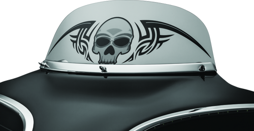 Kuryakyn 1310 - Smooth Windshield Trim 96-13 Touring Chrome