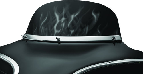 Kuryakyn 1310 - Smooth Windshield Trim 96-13 Touring Chrome