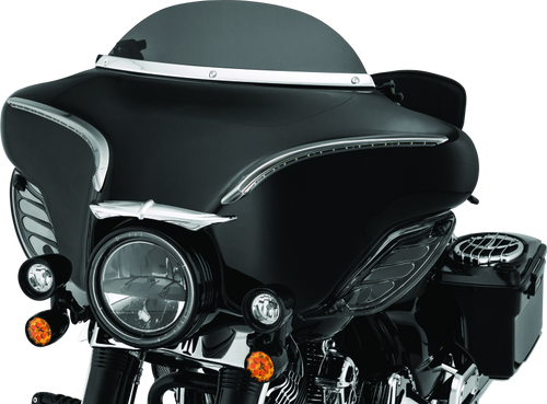 Kuryakyn 1310 - Smooth Windshield Trim 96-13 Touring Chrome