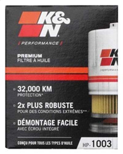 K&N HP-1003 - 03-09 Scion tC / 00-05 Celica GT/GT-S Performance Gold Oil Filter
