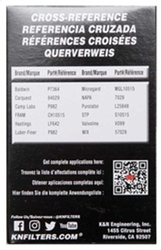 K&N HP-7029 - Performance Oil Filter for Hyundai/Kia 3.8L V6, 4.6L/5.0L V8