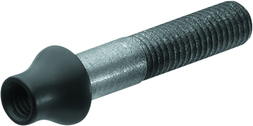 Kuryakyn 2565 - Micro/Rhombus Replacement Rigid Adapter M8X40mm Threaded Stud Black