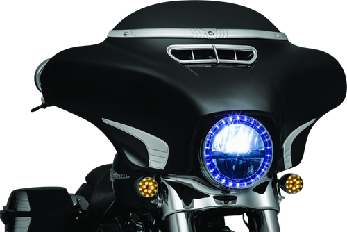 Kuryakyn 2631 - Tri-Line Windshield Trim Chrome