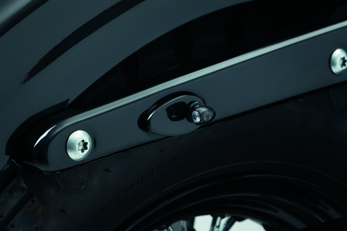 Kuryakyn 2575 - Kellerman Atto Clear Lens Red Run-Brake Satin Black