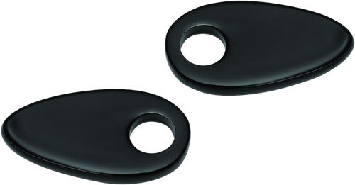 Kuryakyn 2578 - Fender Strut Cover Plates Gloss Black