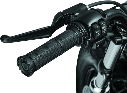 Kuryakyn 3582 - Riot Grips Dual Cable Satin Black