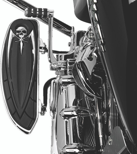 Kuryakyn 4588 - Floorboard Relocator Brackets 17-23 Touring Chrome