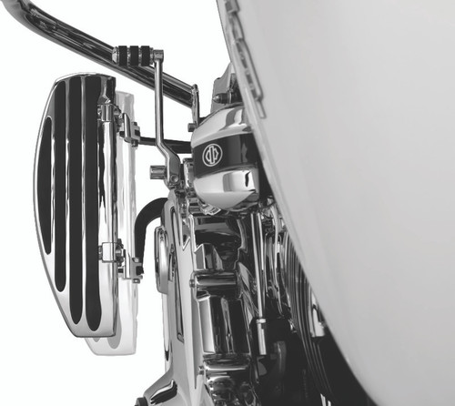 Kuryakyn 4609 - Floorboard Relocator Brackets 97-16 Touring Chrome
