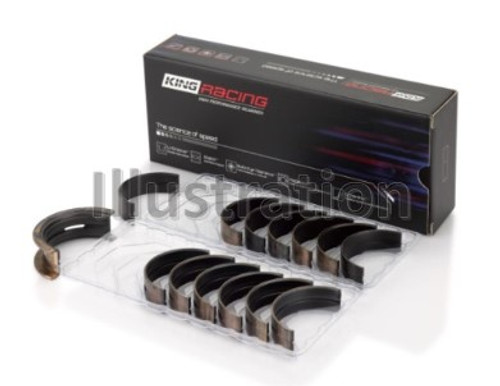 King Engine Bearings MB7008XP0.25 - King Nissan 2.5L RB25DET 24V (Size 0.25) Performance Main Bearing Set