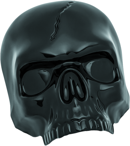 Kuryakyn 5731 - Skull Horn Cover Black