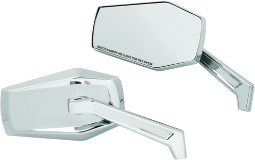Kuryakyn 5918 - Hex Mirrors Chrome