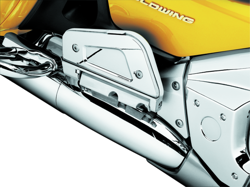 Kuryakyn 7015 - Passenger Floorboard Cover 01-17 Honda GL1800 Chrome