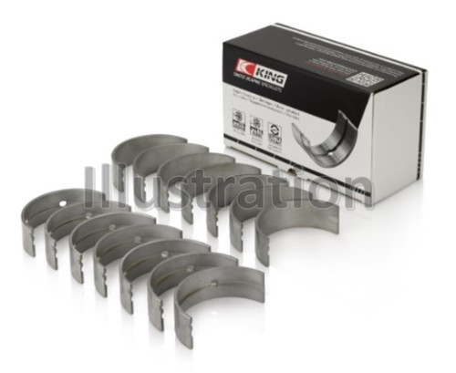 King Engine Bearings MB7765CP020 - King GMC 4.2 Vortec L6 (Size +0.020) Main Bearing Set