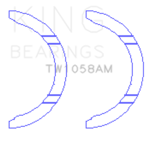 King Engine Bearings TW1058AM - THRUST WASHER SET For TOYOTA 2AR-FE, 2AR-FXE