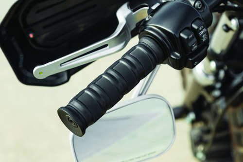 Kuryakyn 6673 - Dillinger Grips Dual Cable Satin Black
