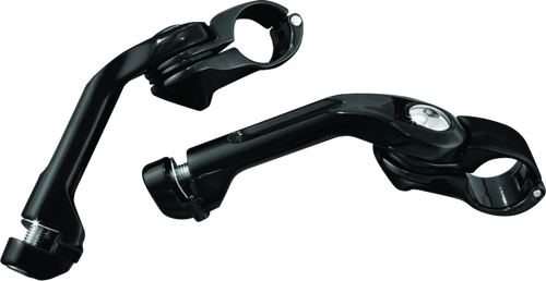 Kuryakyn 7575 - Tour Tech 6in Back Arms With 1-1/4in Clamps Without Pegs Black