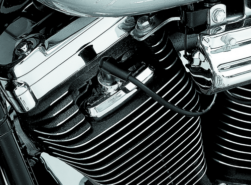 Kuryakyn 8315 - Spark Plug & Head Bolt Covers Evolution Motors & 86-03 XL Models