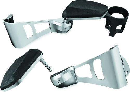 Kuryakyn 8955 - Passenger Armrests  14-23 Touring Models Chrome
