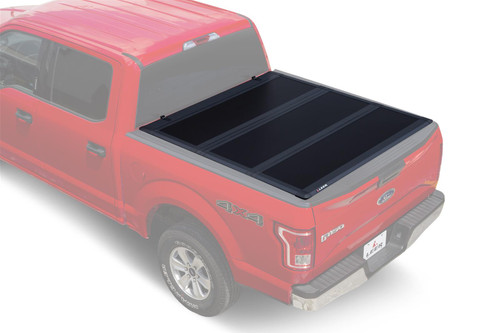 Leer 631290 - 07-21 Toyota Tundra 3 Panel Hard Folding Tonneau Cover Truck Bed Topper 6 Foot 6 Inch With or Without Track Black