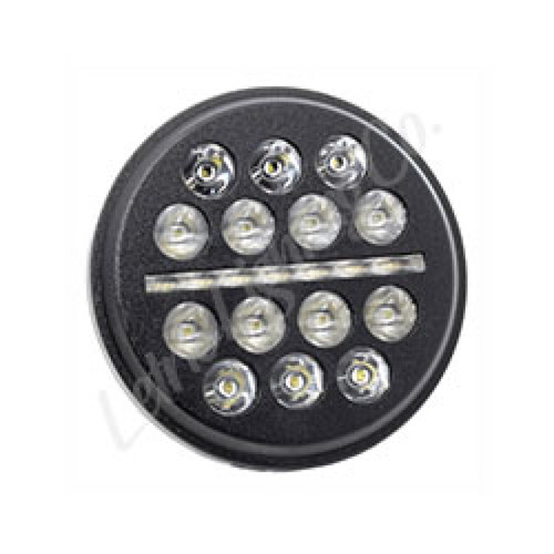 Letric Lighting LLC-LHC-5B - 5.75? LED Black Buck-Shot Style mini-multi Headlight