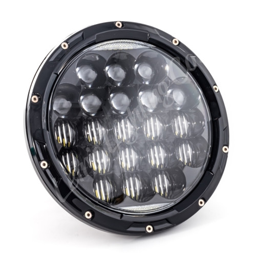 Letric Lighting LLC-LHC-7A - 7? LED Black Aggressive Style multi-mini Headlight