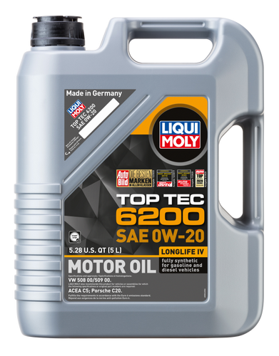 Liqui Moly 20238 - 5L Top Tec 6200 Motor Oil SAE 0W20