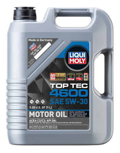 Liqui Moly 20448 - 5L Top Tec 4600 Motor Oil SAE 5W30