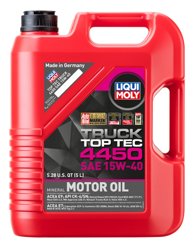 Liqui Moly 22038 - 5L Top Tec Truck 4450 Motor Oil SAE 15W40