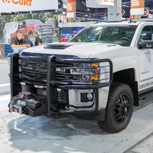 Luverne 320713-320710 - Prowler Max Black Steel Grille Guard, Select Chevy Silverado, GMC Sierra 1500