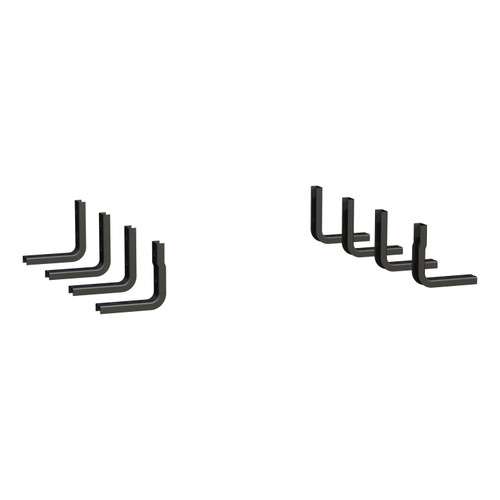 Luverne 584088-579922 - O-Mega II 6" x 88" Black Aluminum Side Steps, Select Ford Super Duty