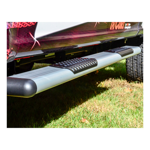 Luverne 583078-571633 - O-Mega II 6" x 78" Silver Aluminum Side Steps, Select Ram 1500 Quad Cab