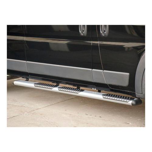 Luverne 583098-570745 - O-Mega II 6" x 98" Silver Aluminum Side Steps, Select Sprinter 2500, 3500