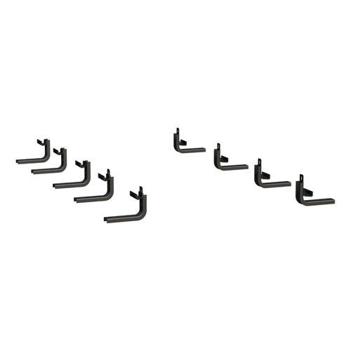 Luverne 584098-570745 - O-Mega II 6" x 98" Black Aluminum Side Steps, Select Sprinter 2500, 3500