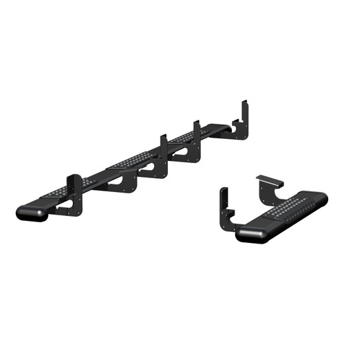 Luverne 584100-571477 - O-Mega II 6" x 36", 100" Black Aluminum Side Steps, Select Ram ProMaster