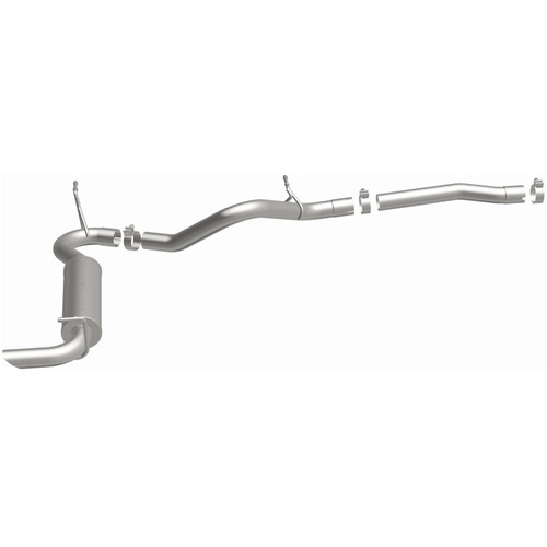 Magnaflow 15118 - 12-14 Jeep Wrangler 3.6L Single Straight Rear P/S Exit Stainless C/b Perf Exhaust-Comp