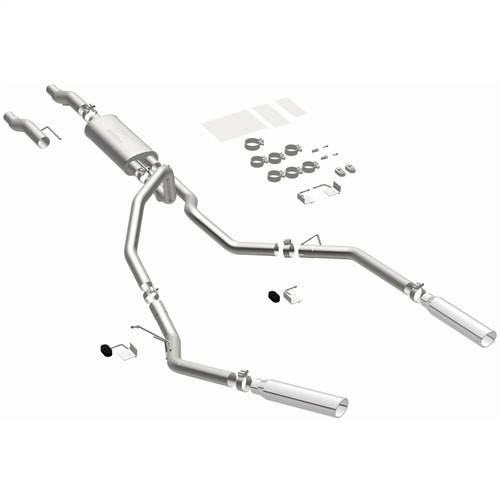 Magnaflow 15460 - 11 Ford F-150 3.7L/5.0L/6.2L SS Catback Exhaust Dual Split Rear Exit w/ 3.5in SS Tips Magnaflow 15460 - 11 Ford F-150 3.7L/5.0L/6.2L SS Catback Exhaust Dual Split Rear Exit w/ 3.5in SS Tips