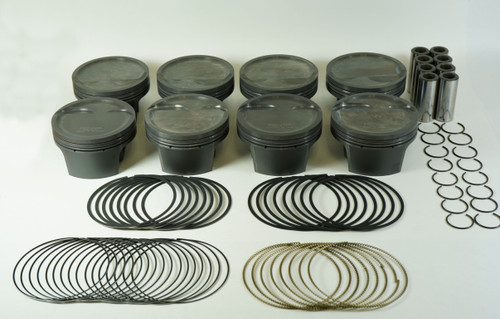Mahle Motorsport 930219008 - Mahle MS Piston Set GM LS 347ci 3.908in Bore 3.622stk 6.125in Rod .927 Pin -16cc 8.9 CR Set of 8