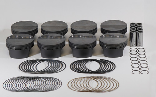 Mahle Motorsport 930226985T - LSX COMBO FLAT TOP - valve pockets fit LS1/2/6, LS7, and LS3 / L92 style heads 399cid 4.185 x 1.304CH, 3.622stroke,6.125rod,0.927pin,-5.8cc,504g,10.6CR, 2618