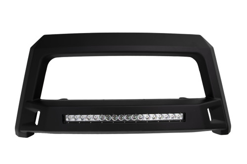 Lund 86521308 - Revolution Black Steel Bull Bar with Integrated LED Light Bar for 2019-2024 Ram 2500/3500