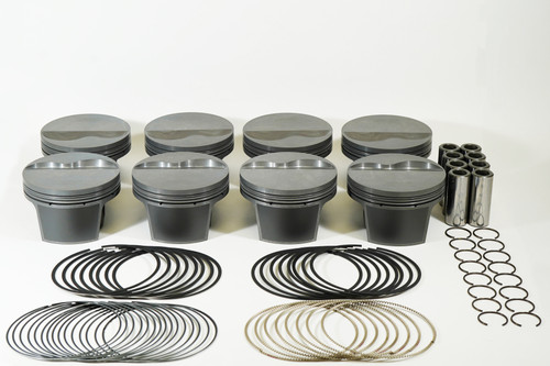 Mahle Motorsport 930245225 - Mahle MS Piston Set SBF 428ci 4.125in Bore 4.000in Stroke 6.25in Rod .927 Pin -6.5cc 12.1CR Set of 8