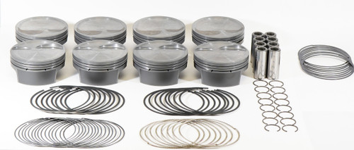 Mahle Motorsport 930251130 - Mahle MS Piston Set SBF 347ci 4.030in Bore 3.4in Stroke 5.4in Rod .927 Pin -16cc 9.3 CR Set of 8